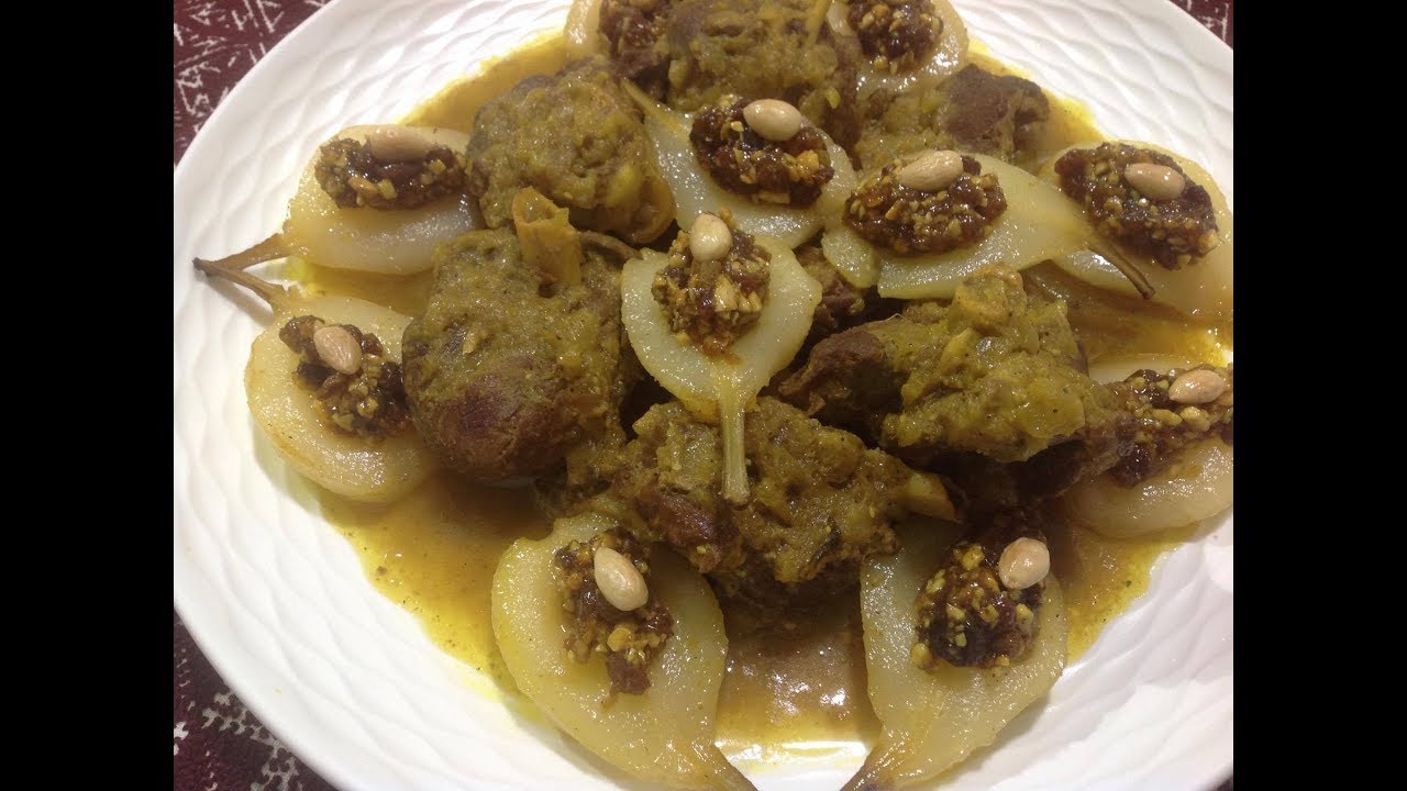 شهيوات العيد: لحم الخروف بالاجاص🍐🍐، طبق لذيذ و معسل Viande avec Poires Sucrées