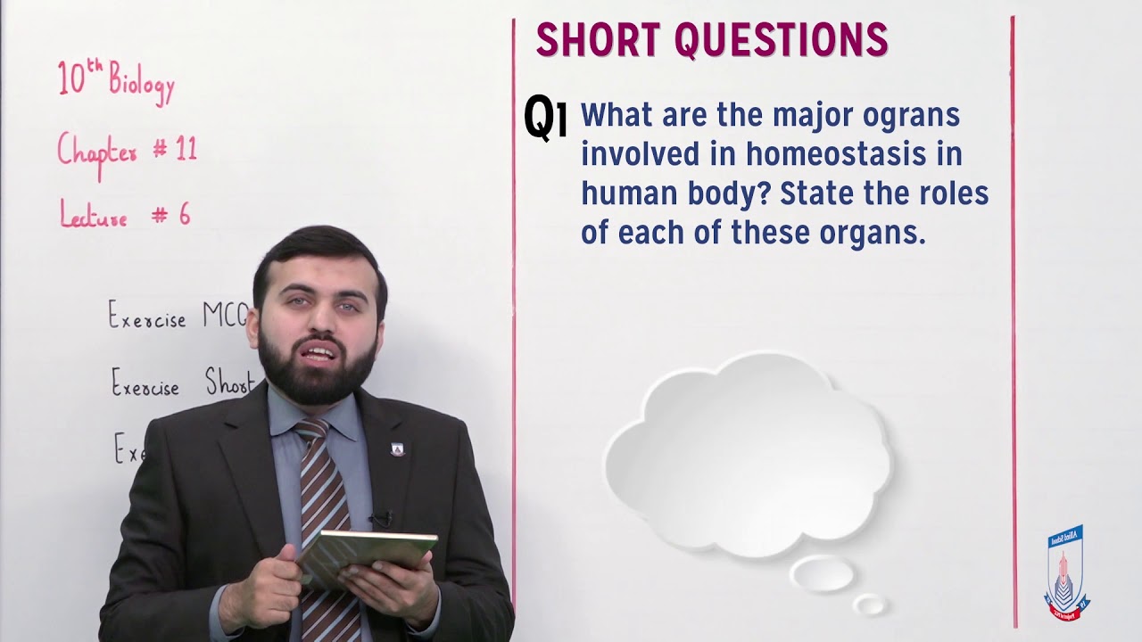 Class 10 - Biology - Chapter 11 - Lecture 6 Exercise Questions - Allied Schools