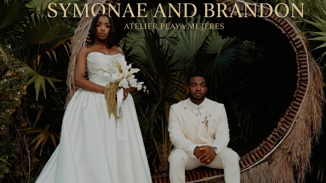 Luxury Destination Wedding at Atelier Playa Mujeres, Cancun | Symonae & Brandon | Cinematik Weddings