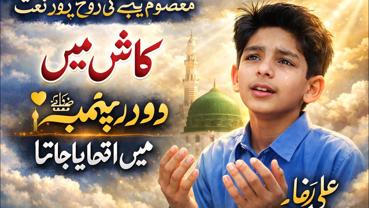 معصوم بچے کی روح پرور نعت – کاش میں دورِ پیغمبر ﷺ میں اٹھایا جاتا