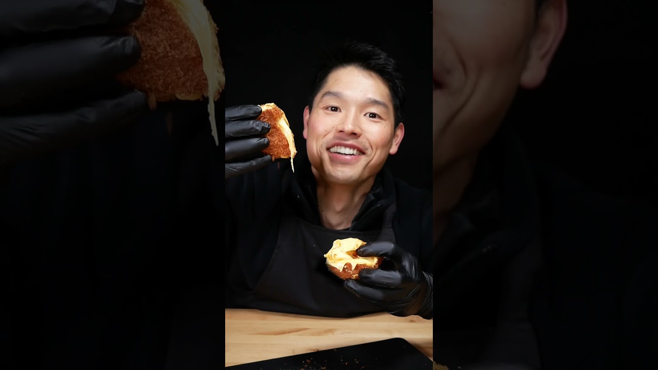 ASMR Cooking &ldquo;Deep fried Cheese 🧀&rdquo; #Shorts