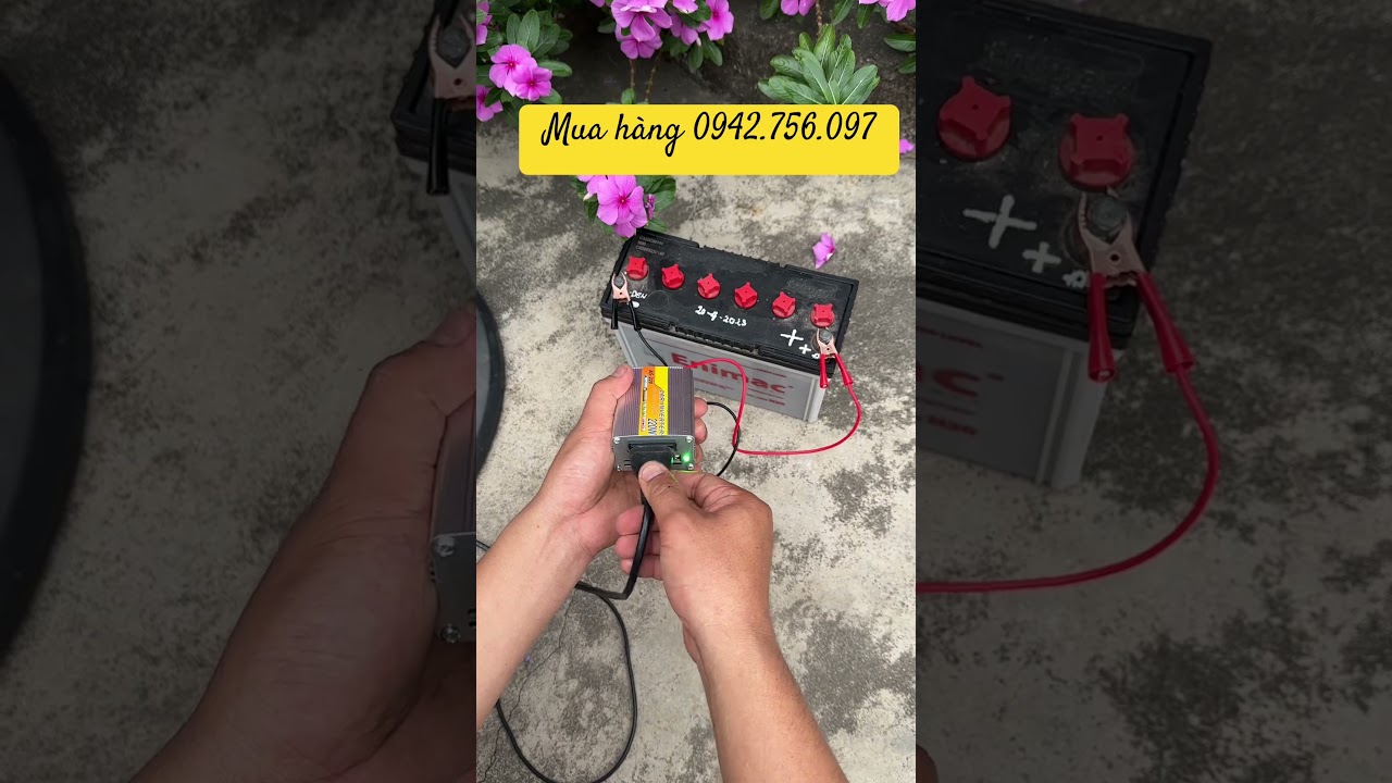 Bộ chuyển nguồn từ điện 12v sang điện 220v c&ocirc;ng suất 220W #huytoanstore