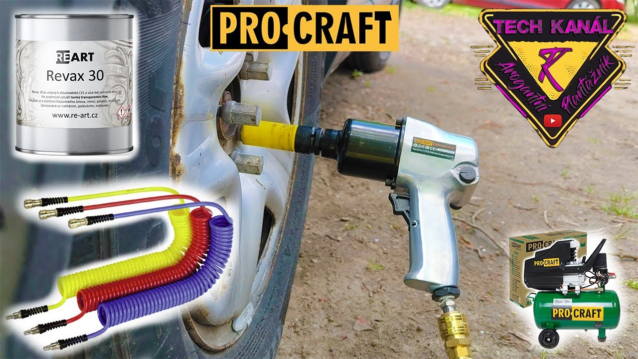 💥Utahovák pneumatický rázový Procraft IW60📐 jakou hadici💉 jak ošetřit dosedací plochy ❓