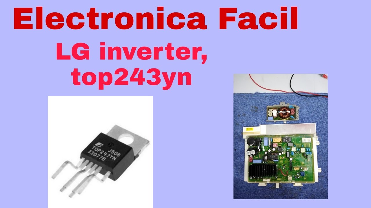 Lavadora LG Inverter carga frontal, no prende, falla oscilador top243yn