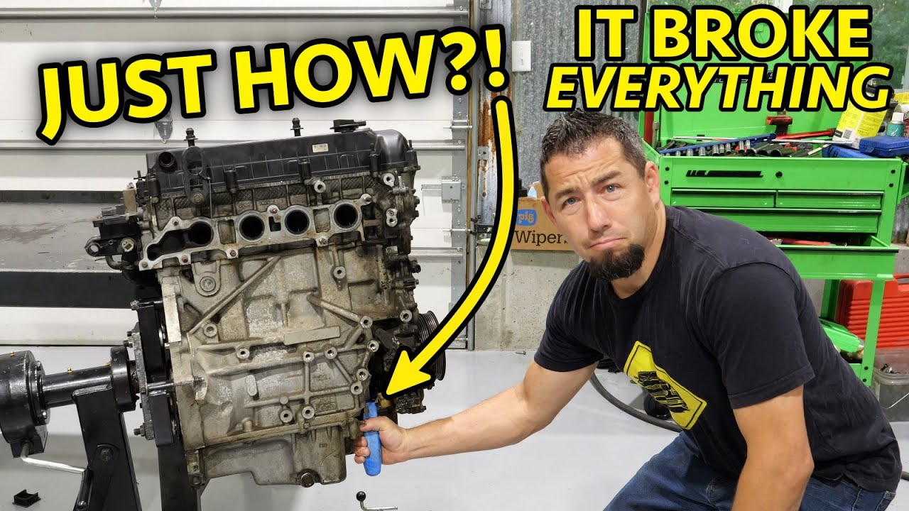 ПОЛНОЕ РАЗРУШЕНИЕ! Ещё одна развалюха Mazda 3 2.3L! Возможно, это самый взорванный двигатель года!
