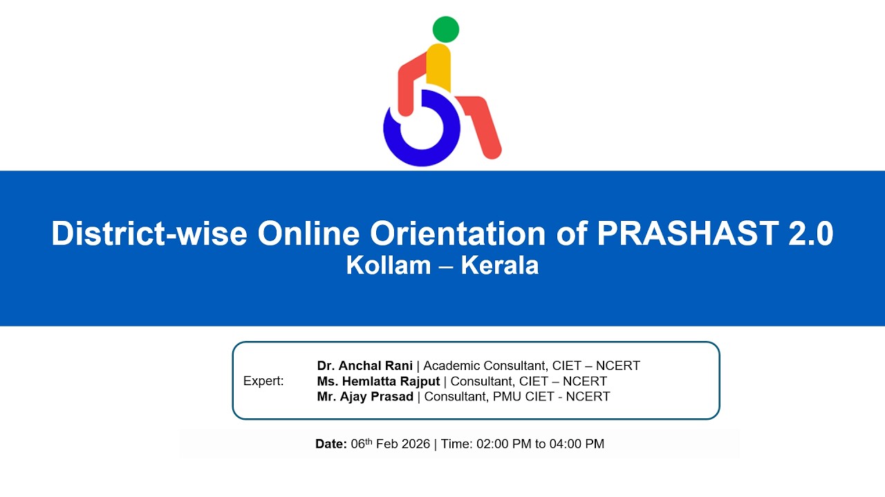 District-wise Online Orientation of PRASHAST 2.0