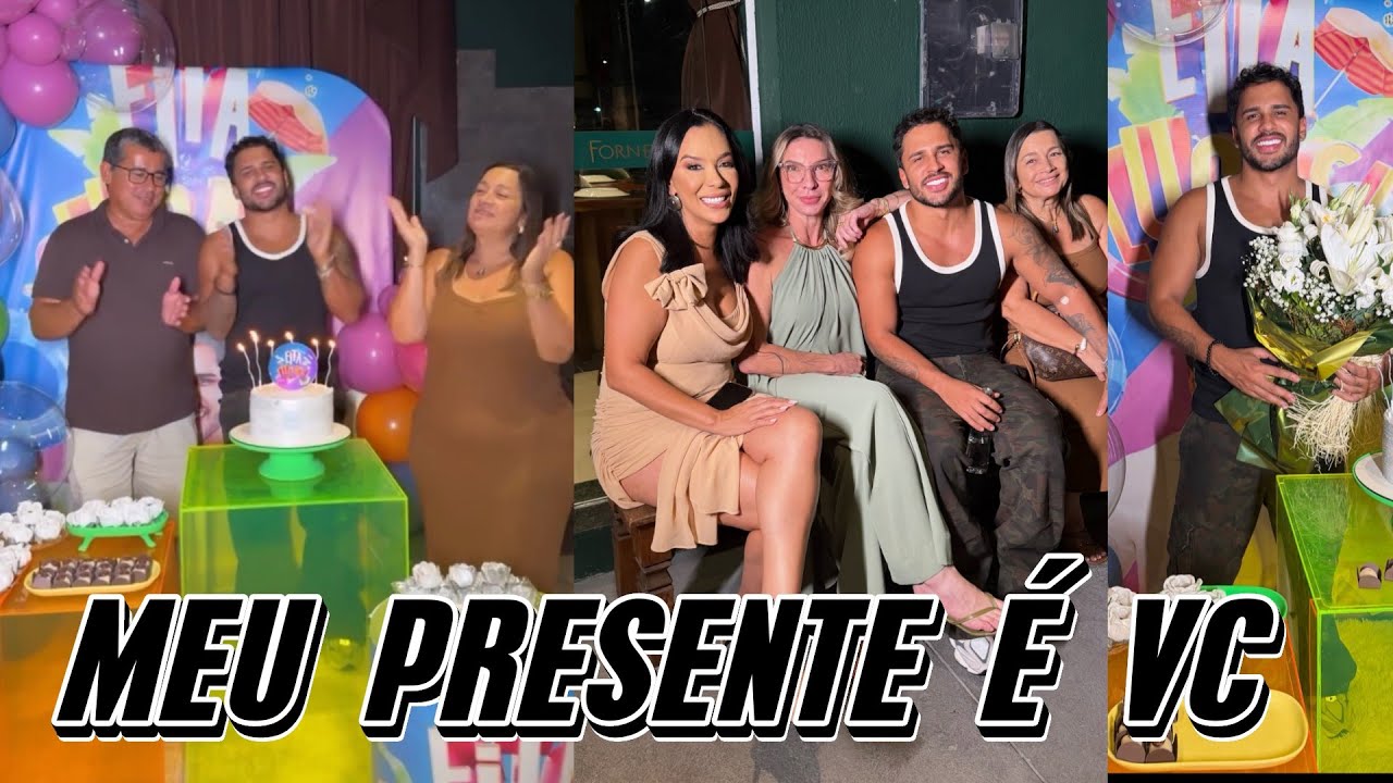 A FAMÍLIA GUIMARÃES❤️FAZ UMA FESTA🎈🎈DE ANIVERSÁRIO SURPRESA😱PARA LUCAS GUIMARÃES🔥🌻🚨 