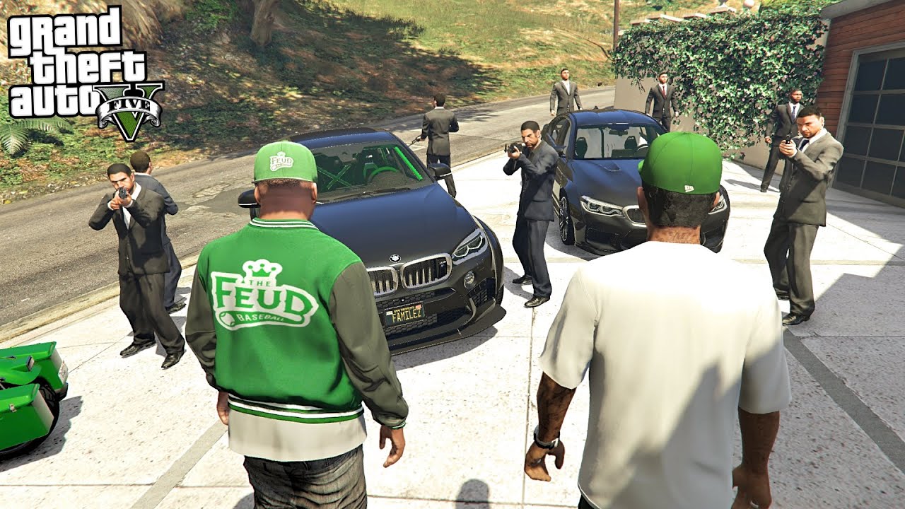 GTA 5 FRANKLIN & LAMAR #7 - BOTH ATTACKED - HOUSE SURROUNDED (GTA 5 MODS)