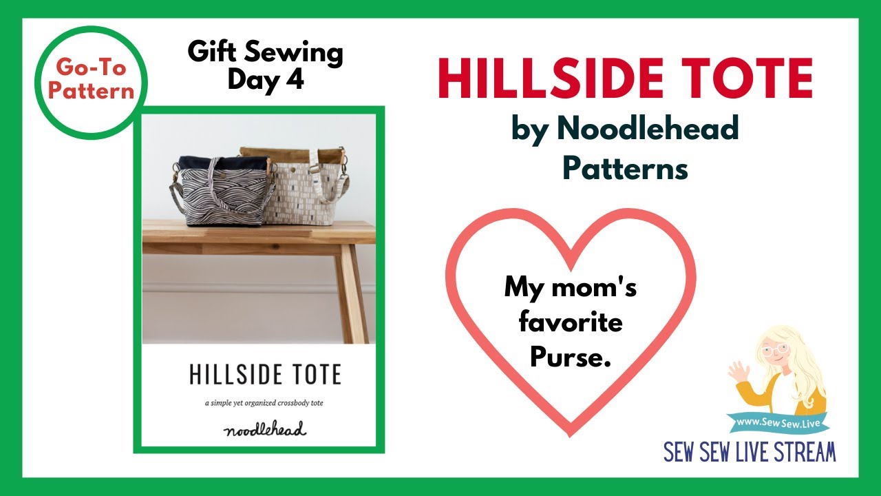 Sewing Hillside Tote by Noodlehead