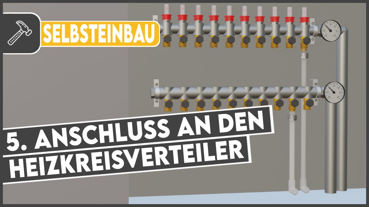 Anschluss an den Heizkreisverteiler