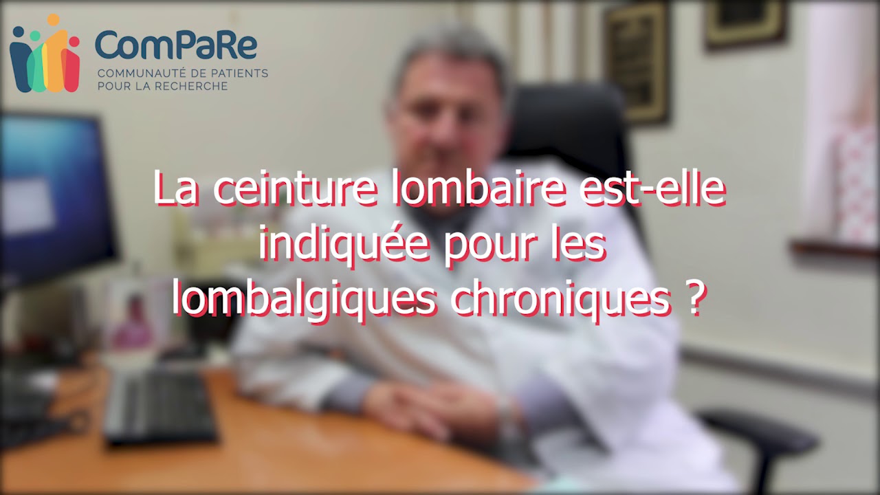 Séminaire Lombalgie chronique - ComPaRe