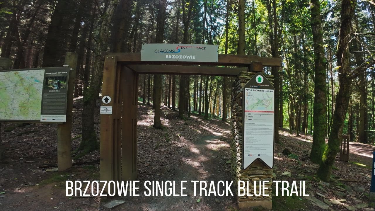 Poland, Single track Glacensis Brzozowie Blue trail  (Petla za rzeka)