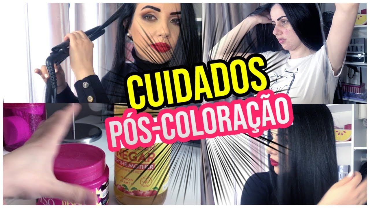 ROTINA SEMANAL COM MEU CABELO - Cuidado Pós-Coloração