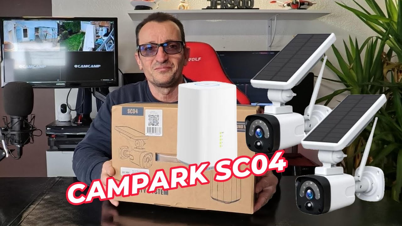Campark SC04 ,Caméra de surveillance sans fil ,solaire ,  Revue