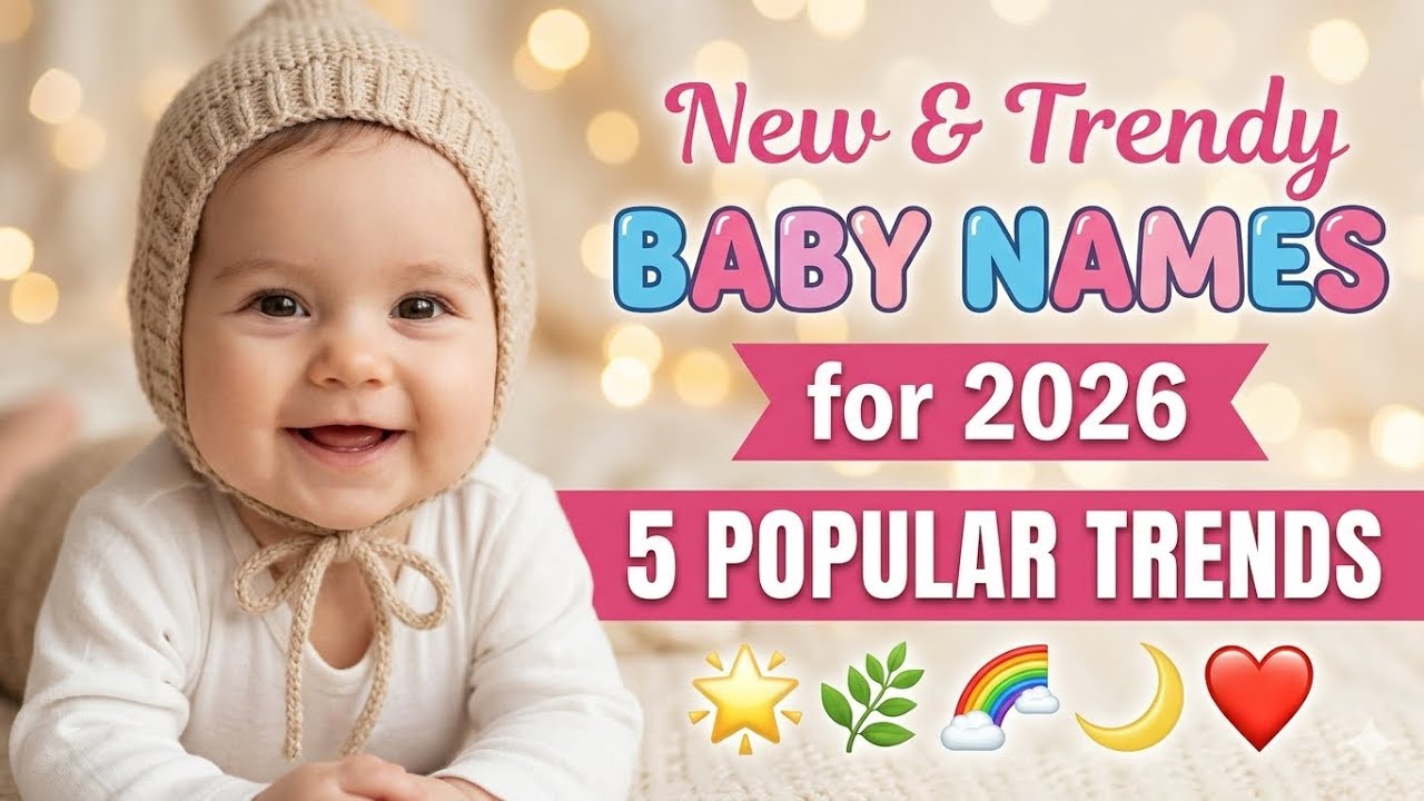 New & Trendy Baby Names for 2026 | 5 Popular Name Trends | Modern & Meaningful 