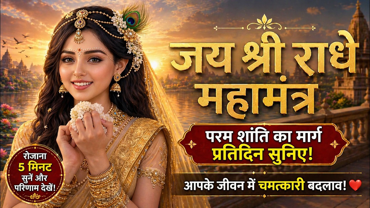 मन की शांति के लिए रामबाण: श्री राधा नाम जाप 🙏 | Peaceful Radha Chanting
