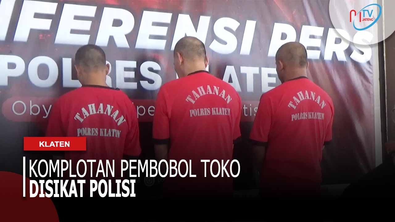Komplotan Pembobol Toko Disikat Polisi