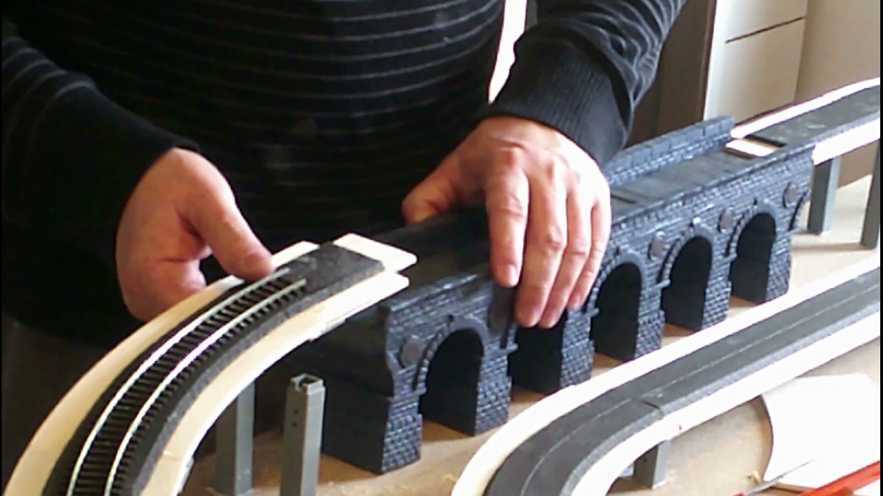 Bau einer Modelleisenbahn von Grund auf - Teil 9 - Der Einbau des Viadukts
