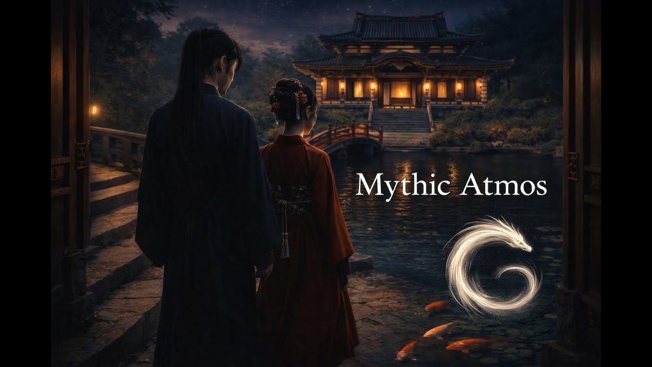 The Silent Dragon Court | Imperial Garden at Night (Ambient Fantasy)