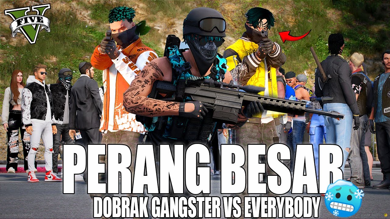 KETUA DOBRAK DI SERANG !! AMARAH DOBRAK MELAWAN 2 GANGSTER SEKALIGUS!! GTA 5 ROLEPLAY
