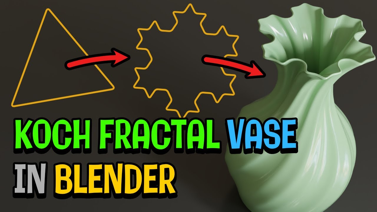 [Blender Tutorial] Koch Fractal Vase