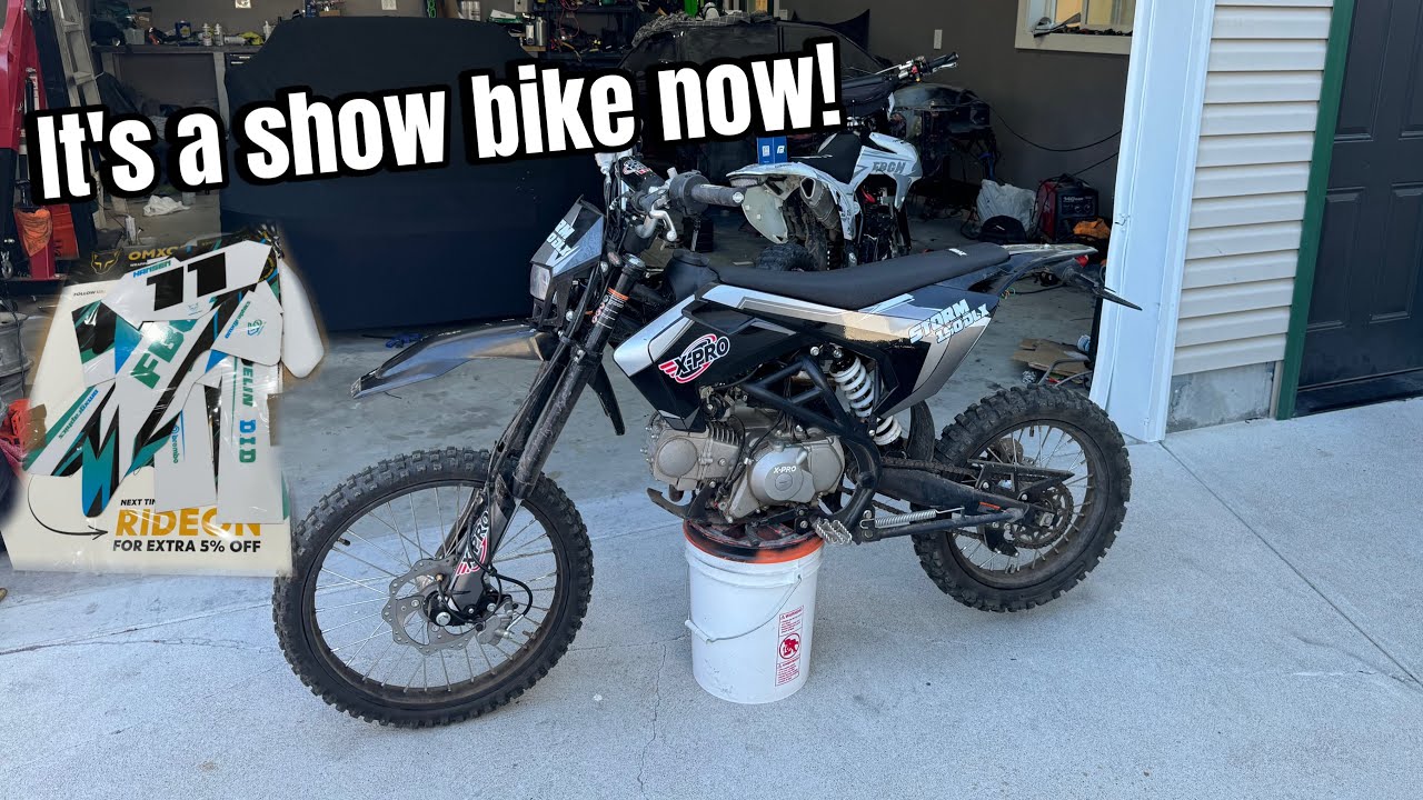 XPRO storm 150 getting race ready… now it looks too good!!!