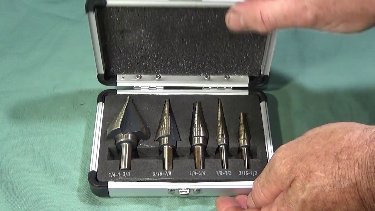 A Cobalt HSS Step Drill Set Cutting Stainless Steel Beer Keg