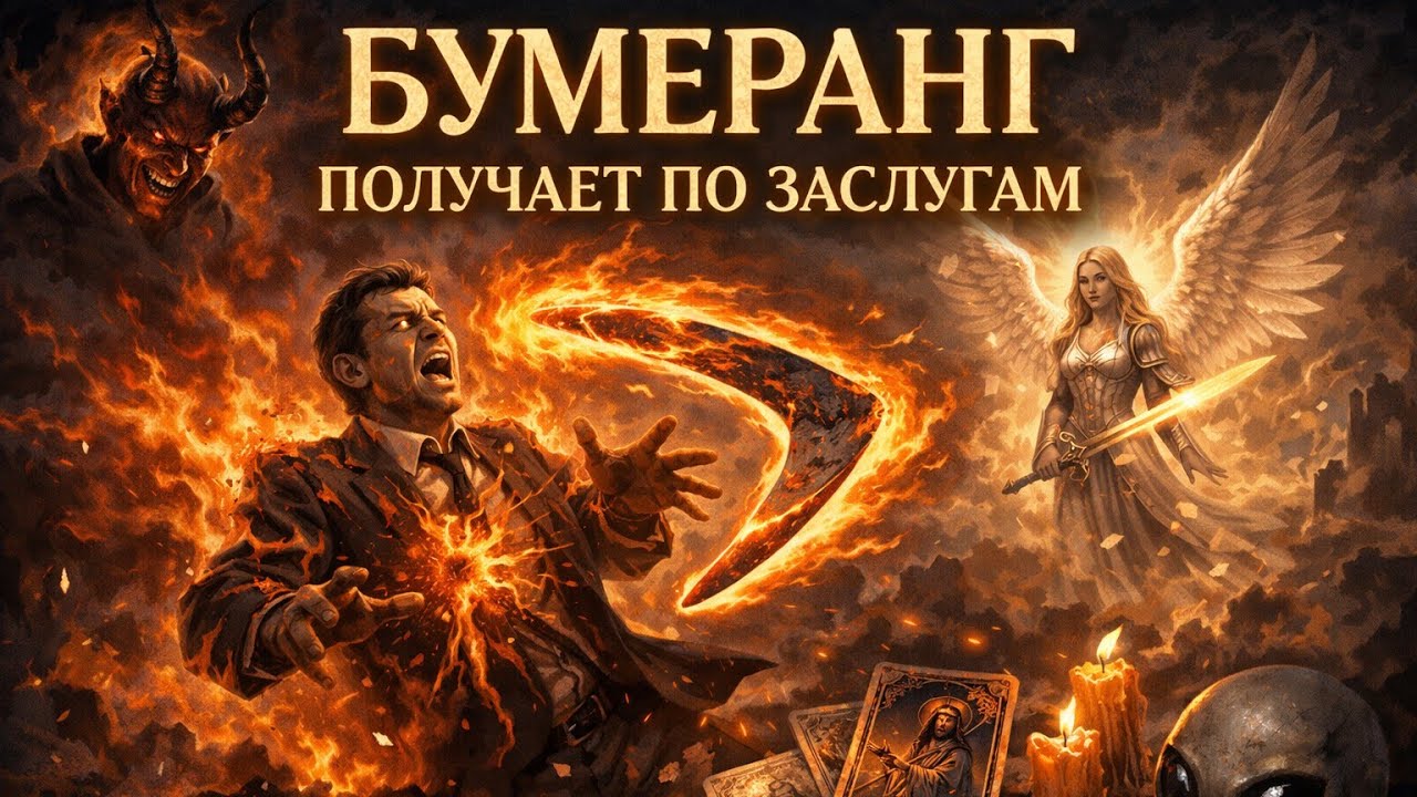 ЗАСЛУЖЕННЫЙ БУМЕРАНГ 🪃⚡😡#таро #tarot #гадание 