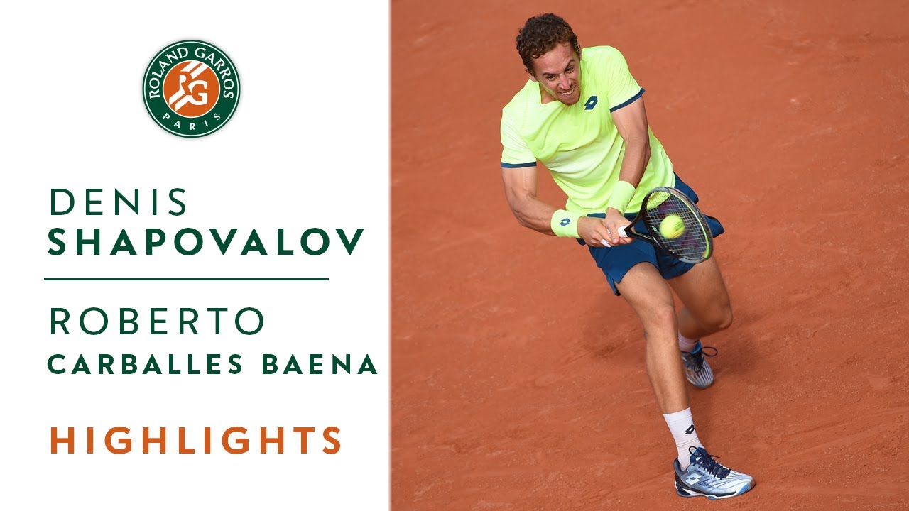 Denis Shapovalov vs Roberto Carballes Baena - Round 2 Highlights I Roland-Garros 2020