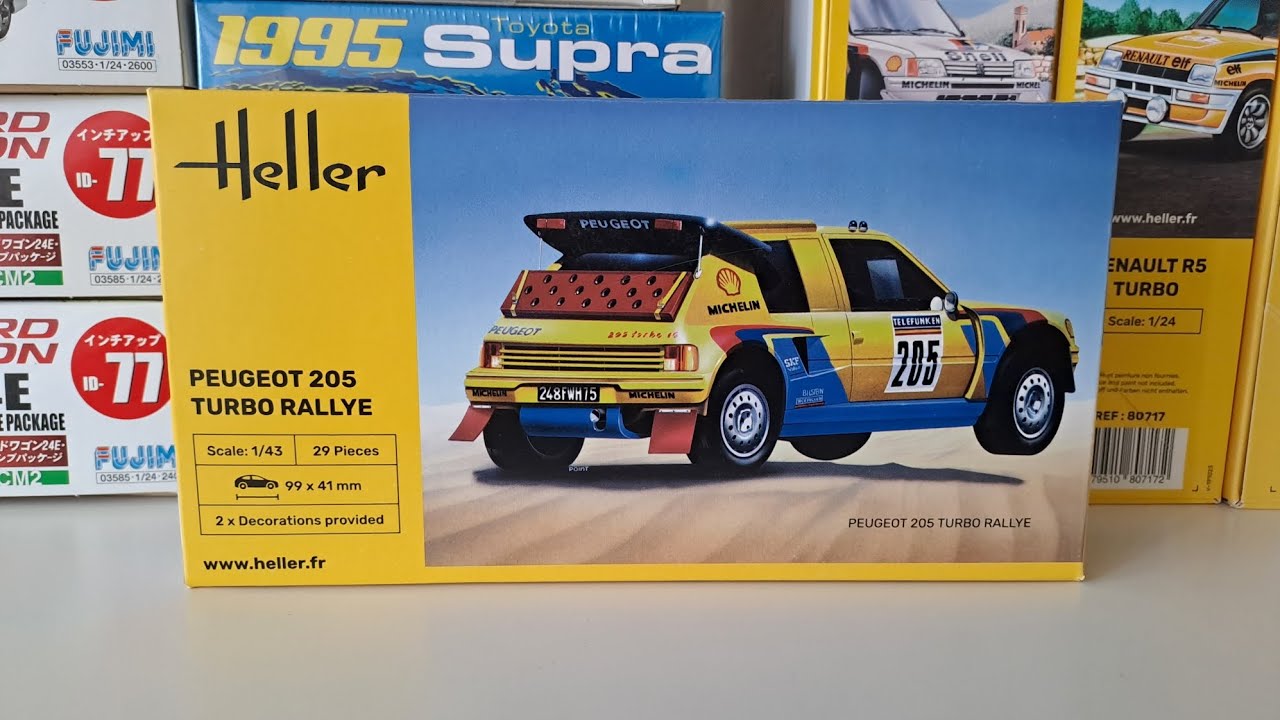 Peugeot 205 Turbo Dakar Rally 1/43 Heller review