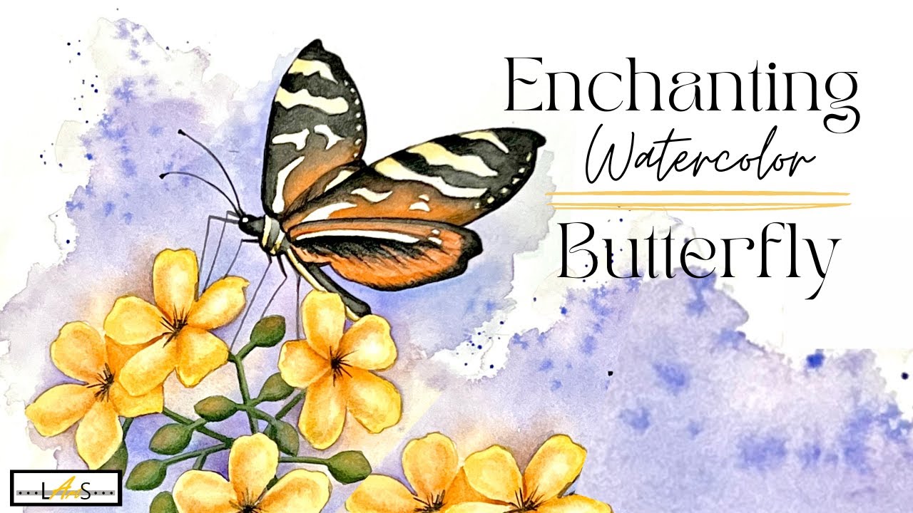 Secrets to this Step-by-Step Butterfly and Flower Watercolor Tutorial!