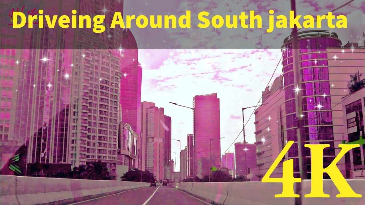 Driving Around South jakarta indonesia 4K