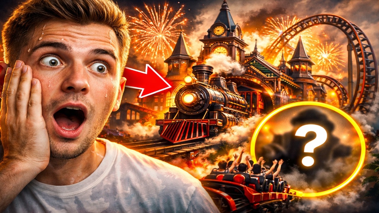 J’ai Construit la Gare de Train la Plus FOLLE du Monde… Pour l’Entrée d’un Parc d’Attractions 😱🎢