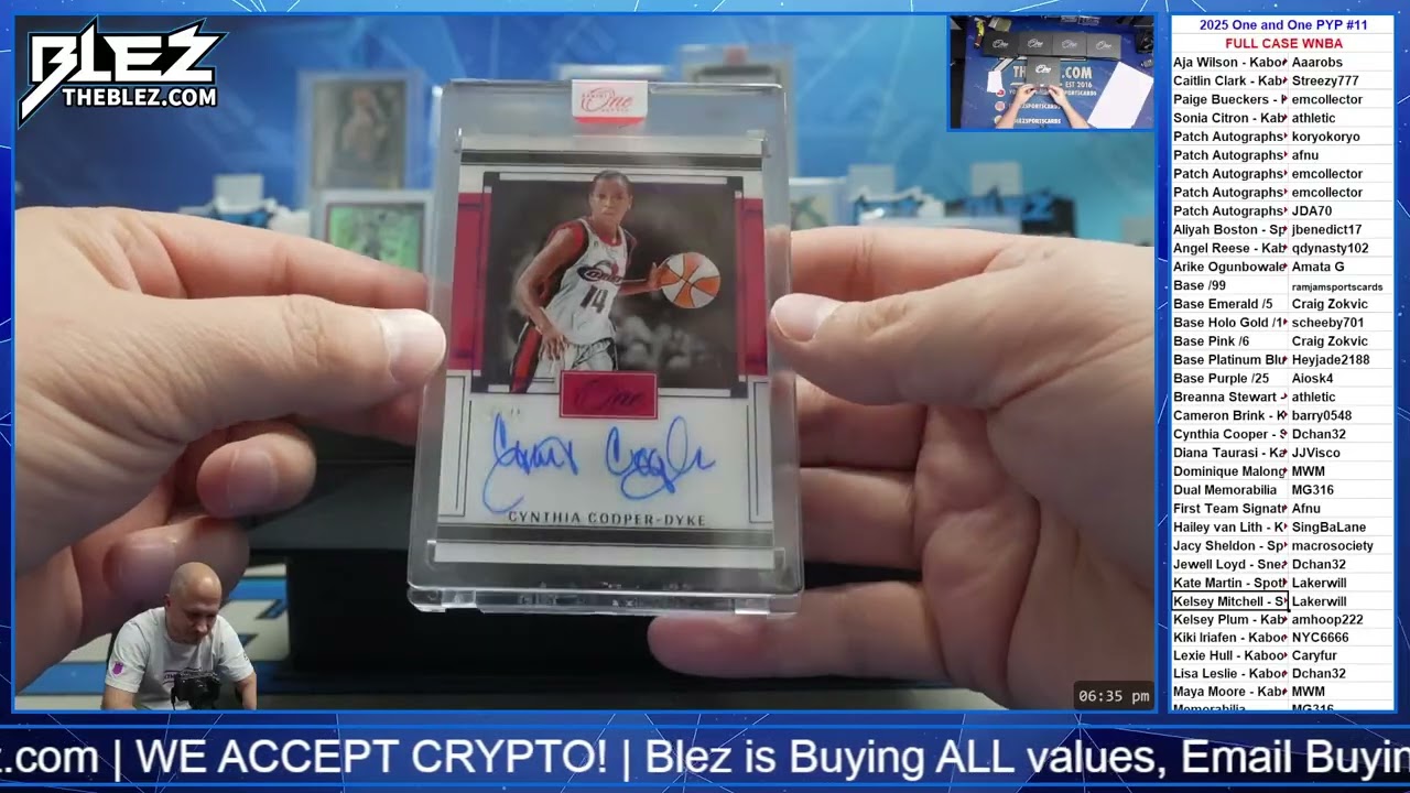 Panini One and One WNBA 2025, полный кейс, выпуск №11, выберите свою параллельную версию.