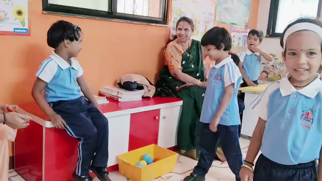 @Ball collection activity by R K Angel's Pre-Primary School Kids 
