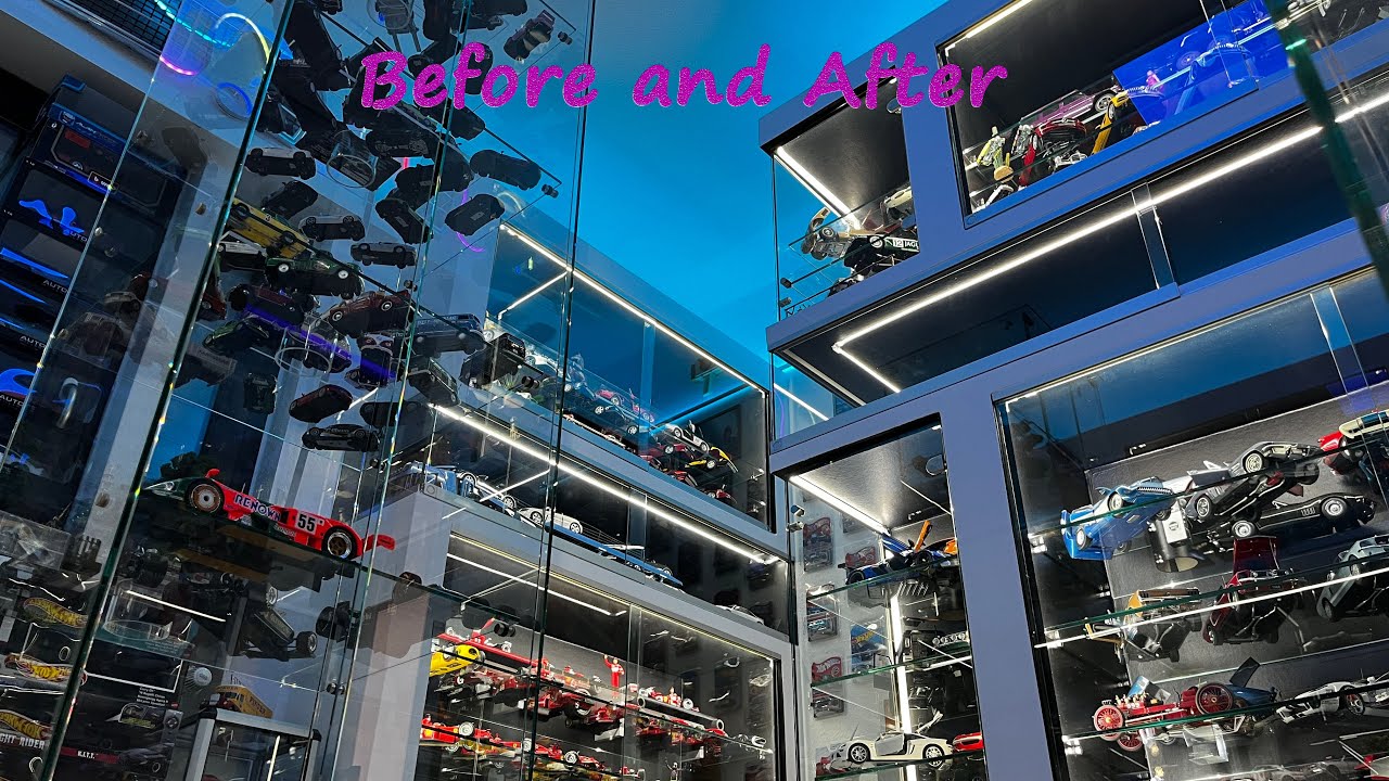 My 1:18 Model Car Collection - Room Conversion before and after - Modellzimmerumbau davor und danach