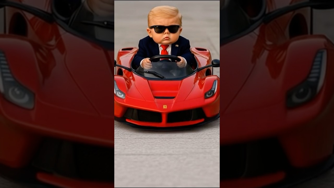 Малыш Трамп в Феррари