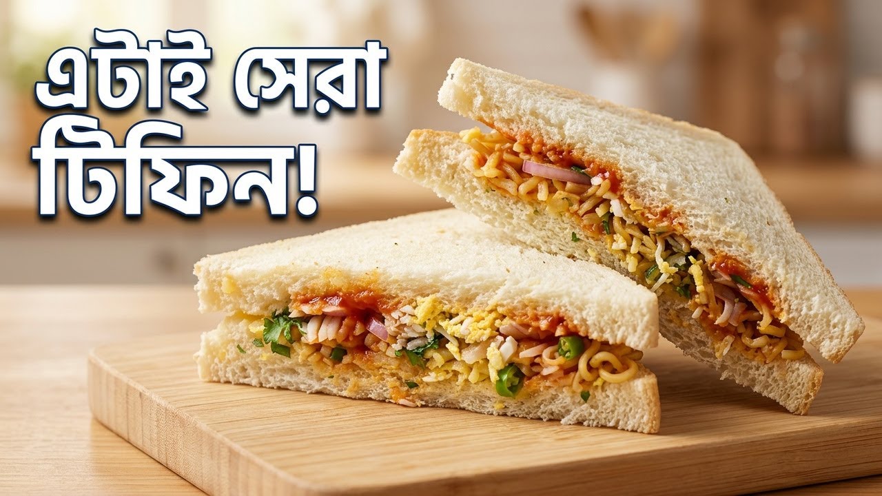 নুডুলস স্যান্ডুইচ রেসিপি যা আপনার জীবনকে বদলে দেবে!