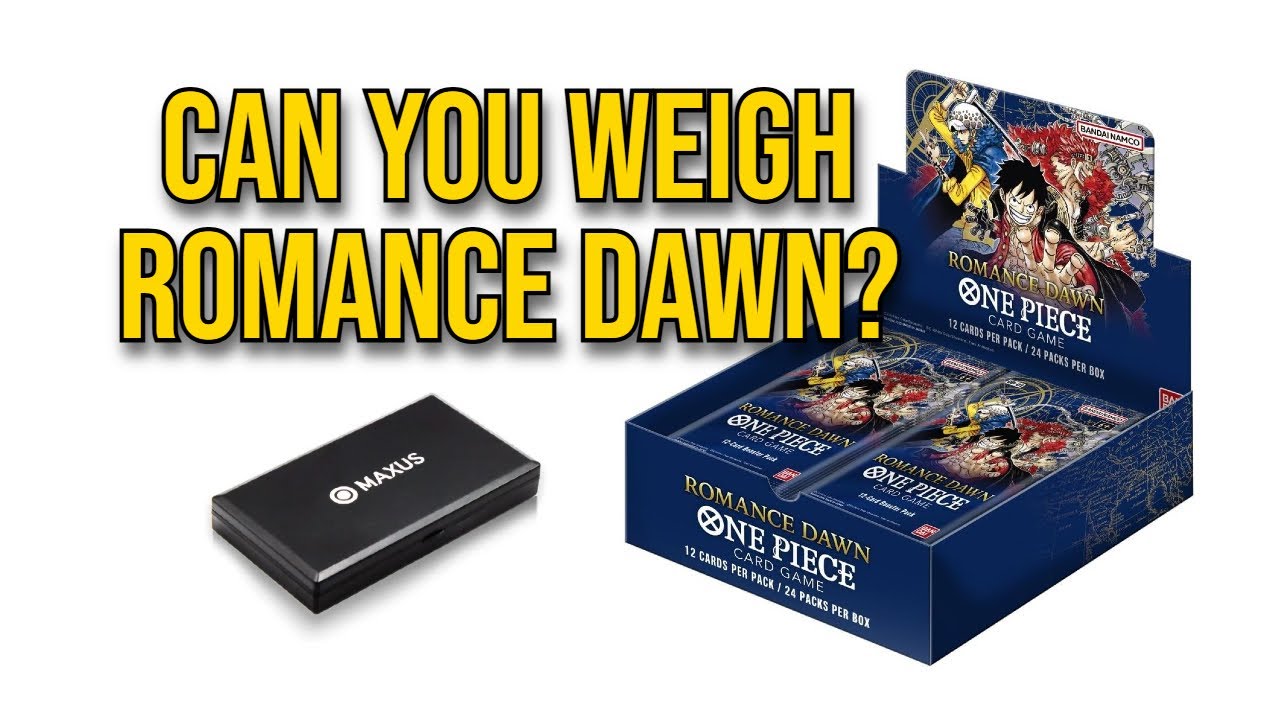 Can You Weigh the One Piece Card Game Romance Dawn Packs?