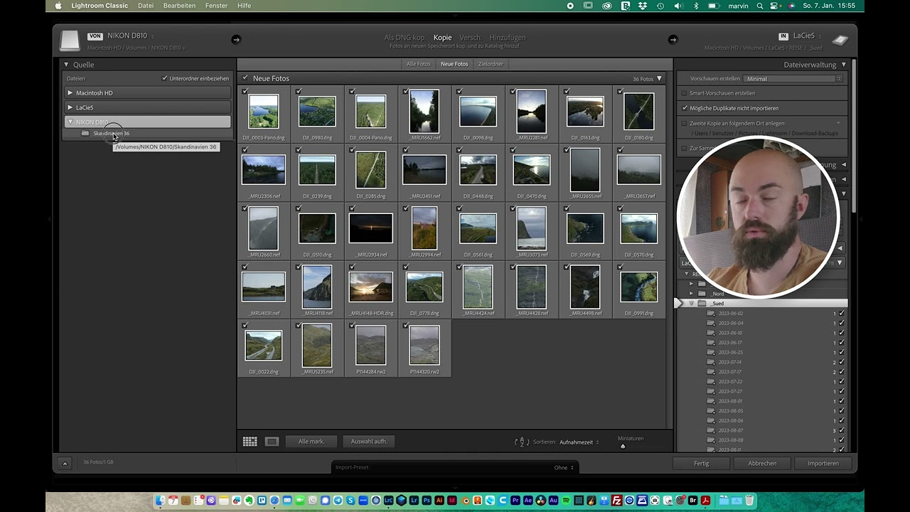 Kataloge anlegen und Bilder Importieren - Lightroom Classic - 