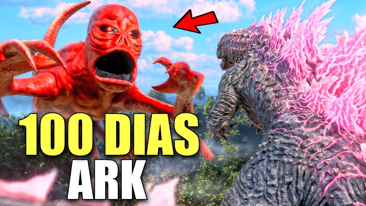 Pase 100 Días con los Kaijus Mas Fuertes de ARK.... Esto fue lo que Paso