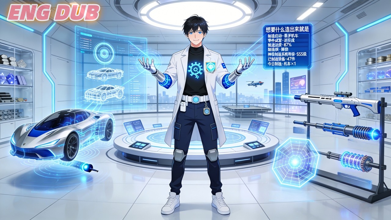 Time-travel, awaken god-tier crafting system, make super items for profit, become the richest.