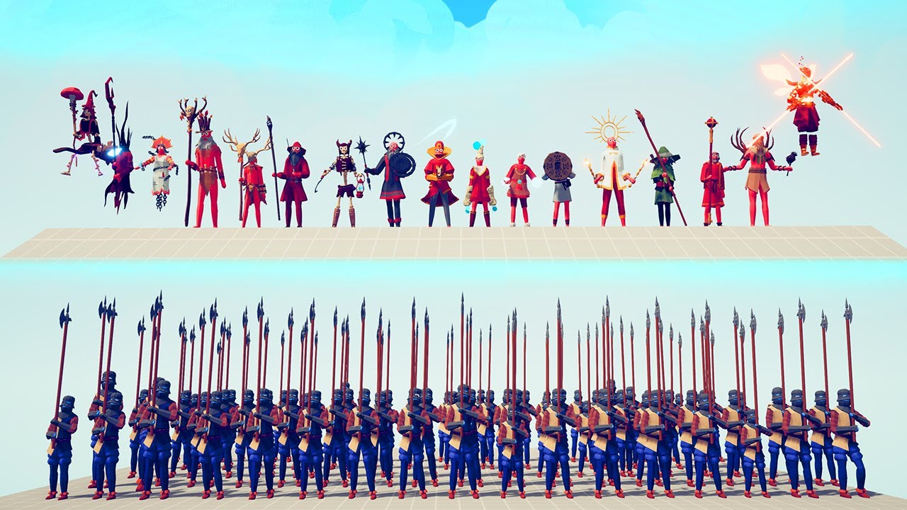 ALL MAGE UNITS vs 100x MELEE UNITS 1 | TABS - Totally Accurate Battle Simulator