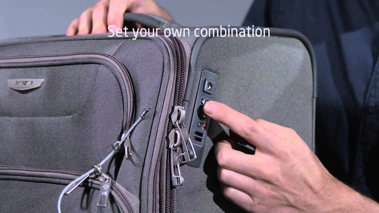 Samsonite - How does a cable lock work?