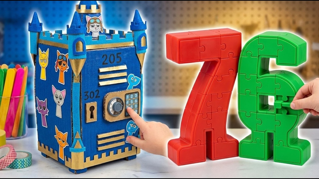 Откройте этот картонный сейф с кодом 67 😎📦 Забавные поделки из глины и вирусные наборы