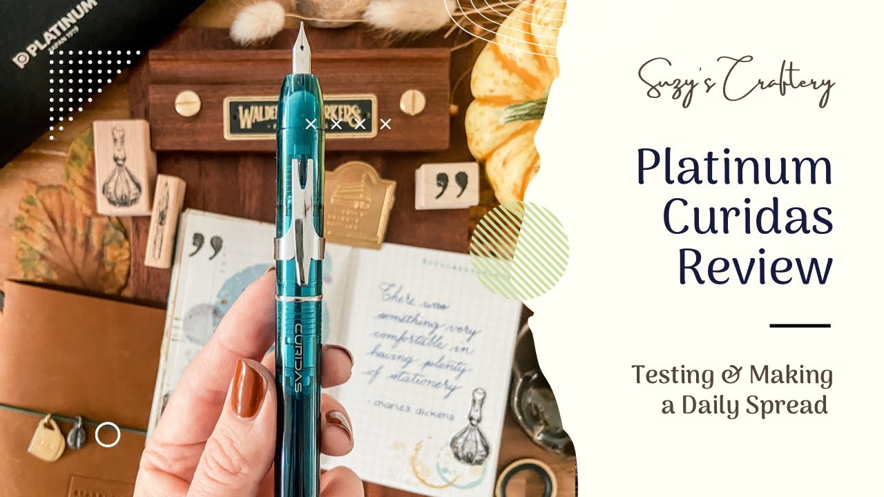 Review | PLATINUM CURIDAS REVIEW and TESTING in Daily (Bullet) Journal Spread | Journal with Me