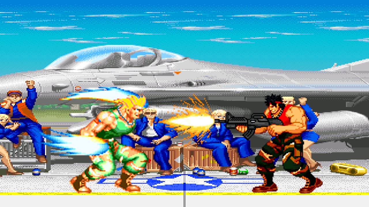 RAMBO VS GUILE! THE BEST FIGHT EVER!