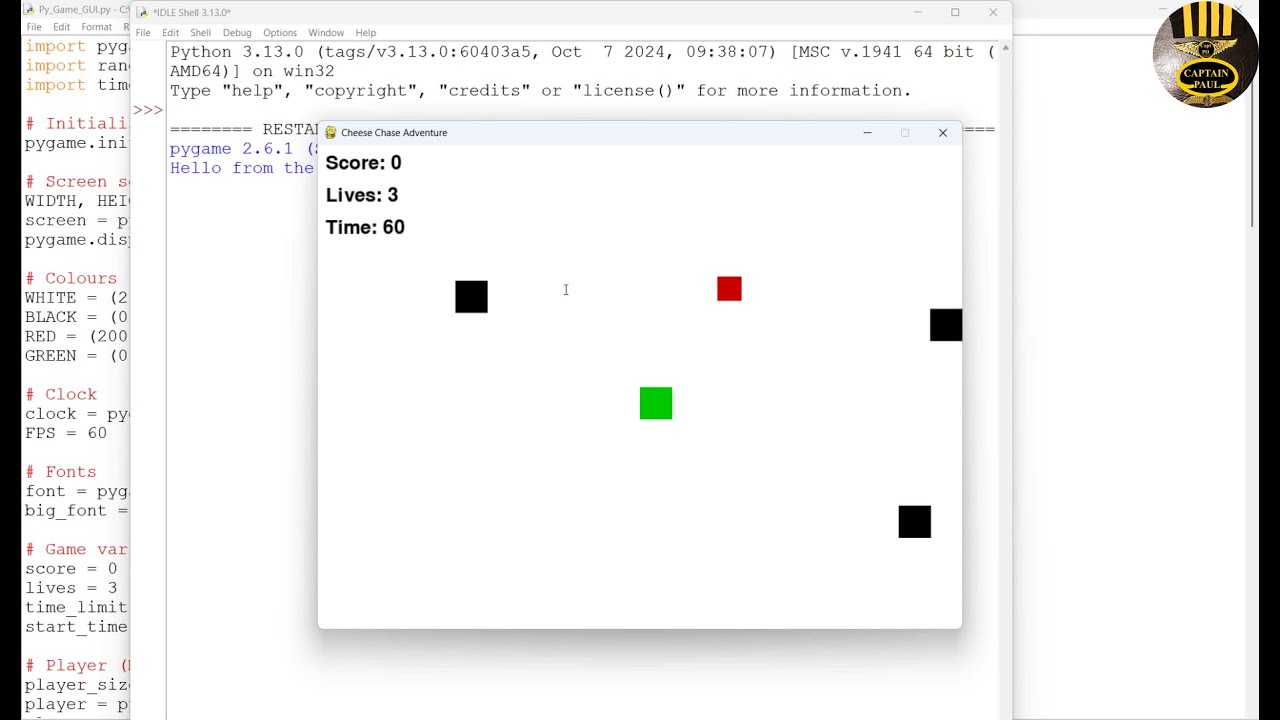 Как создать игру на Python (Pygame)
