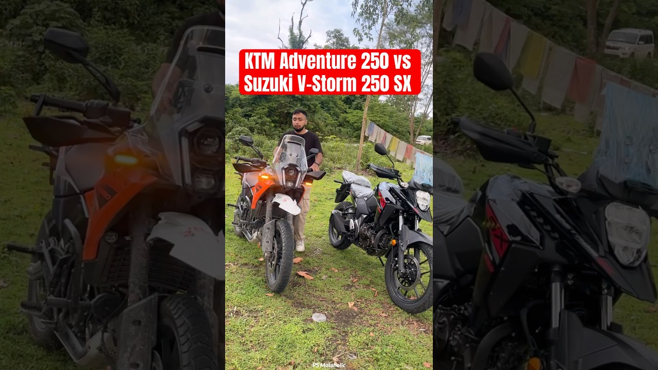 2025 KTM Adventure 250 vs Suzuki V-Storm 250 SX - Exhaust Sound #ktm250adventure #suzukivstrom250sx