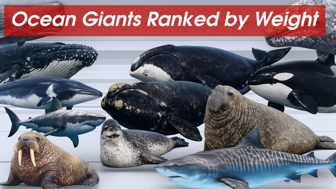 Ocean Giants Ranked by Weight